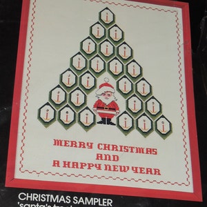 Bucilla Counted Cross stitch Kit, Christmas Sampler