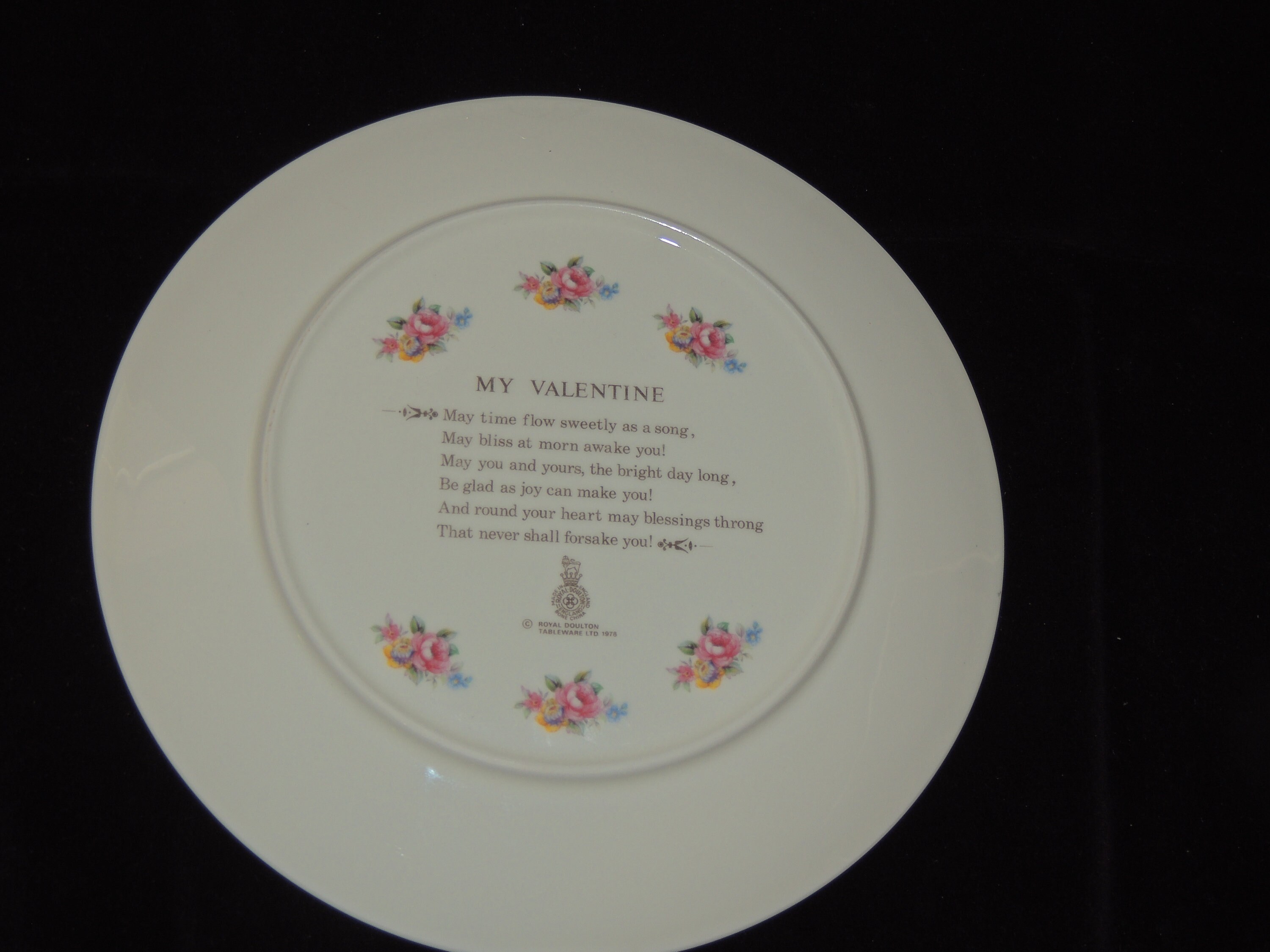 1979 Valentine Plate by Royal Doulton Etsy Australia