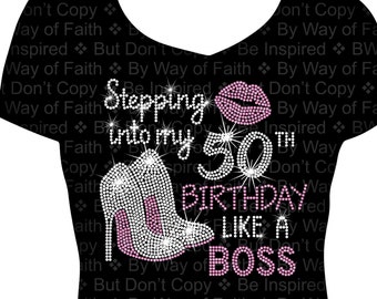 womans 50th birthday shirts