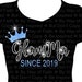 Glamma Since YYYY Bling Rhinestone / Glitter Shirt, Glam-ma, I'm the Grandma, Gifts For Her, Women Tee, Nana, Mimi, Gigi, Custom Tee