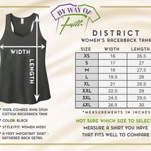 a women's racer tank top with measurements