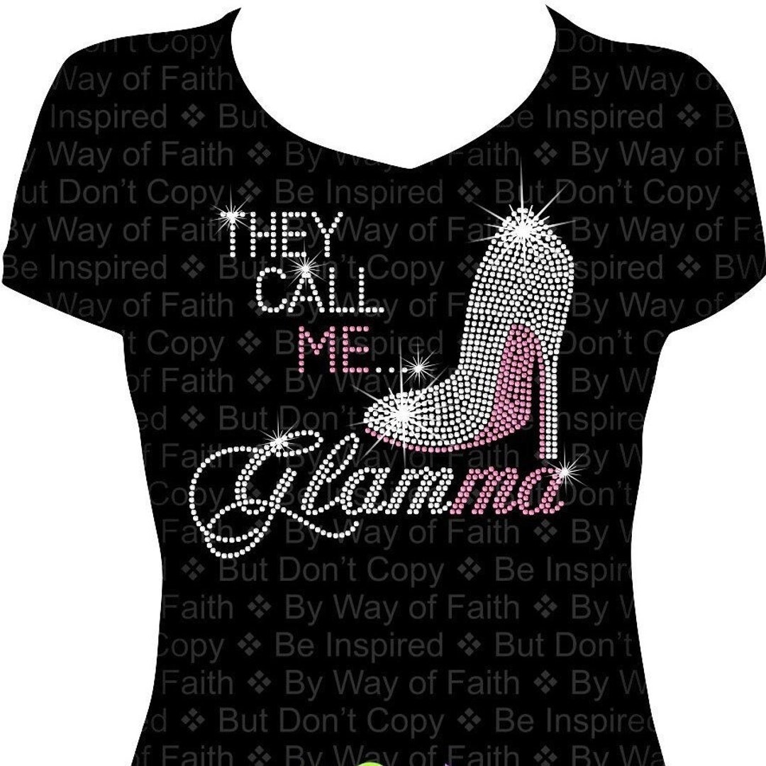They Call Me GLAMMA Bling Rhinestone / Glitter Shirt Gifts - Etsy
