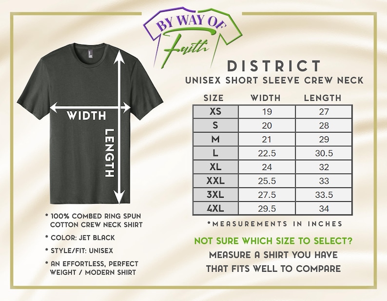 a t - shirt with the width of the shirt