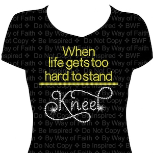 When Life Gets Too Hard To Stand Knee Prayer Hoodie Christian Sweatshirt When Life Gets Too Hard To Stand Knee Prayer Hoodie Christian Sweatshirt