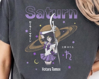 Unisex Sailor Saturn Hotaru Tomoe, Sailor Moon 90's Anime Manga t-shirt