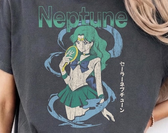 Sailor Neptune Michiru Kaiou, Sailor Moon 90s Anime Manga t-shirt