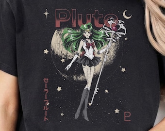Sailor Pluto Setsuna Meiou, Sailor Moon 90's Anime Manga t-shirt