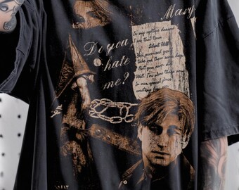 Silent Hill 2 Pyramid Head Graphic Tee, Vintage Gamer Shirt