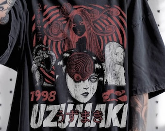 Unisex Uzumaki shirt, Junji Ito Manga T-shirt, Anime Graphic Tee