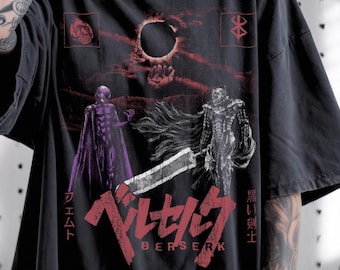Unisex Berserk Guts shirt, Berserk 90s Anime Manga t-shirt