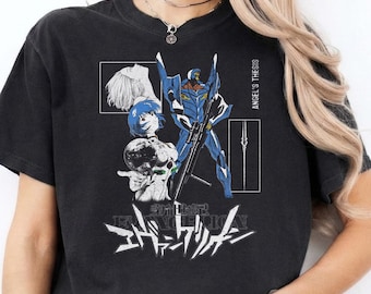 Unisex Neon Genesis Evangelion T-shirt, 90's anime manga shirt, Ayanami Rei shirt