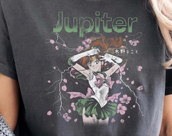 Sailor Jupiter Makoto Kino, Sailor Moon 90's Anime Manga t-shirt