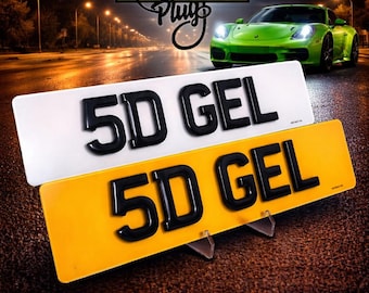 5D Gel Nummernschild