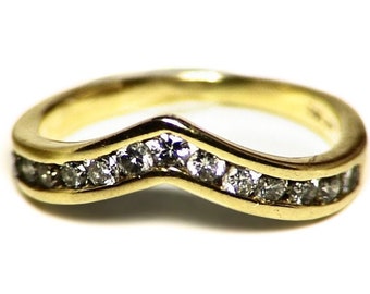 Diamond Ring in 14k Gold Size 6, Multi Diamond Ring, Vintage Diamond Jewelry, Estate Ring, Gold Tiara Ring, Multistone Engagement Ring