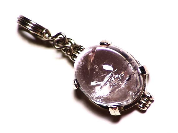 Morganite Necklace Pendant in 14k White 