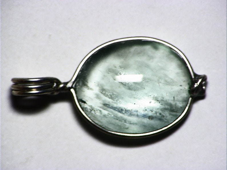 Ethiopian Moonstone Aquamarine Pendant 10 ct Aquamarine Cabochon Necklace Blue Handmade Aquamarine Cab Sterling Silver Schiller Sheen