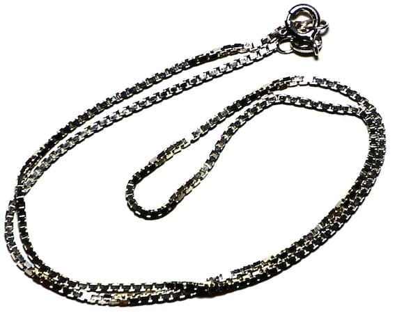 Box Chain 16 Inch Sterling Chain Silver 