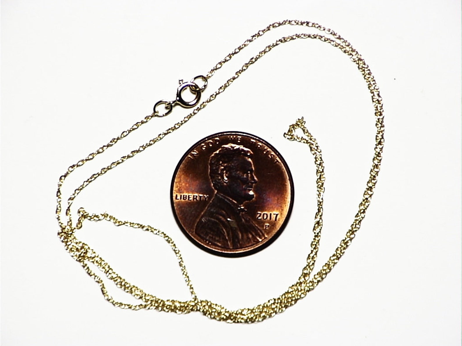 14kt Solid Gold Rope Chain 20 Inches Gold Chain 14 Karat Etsy Canada