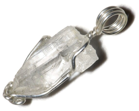 Danburite Crystal Pendant Silver 14 Ct 