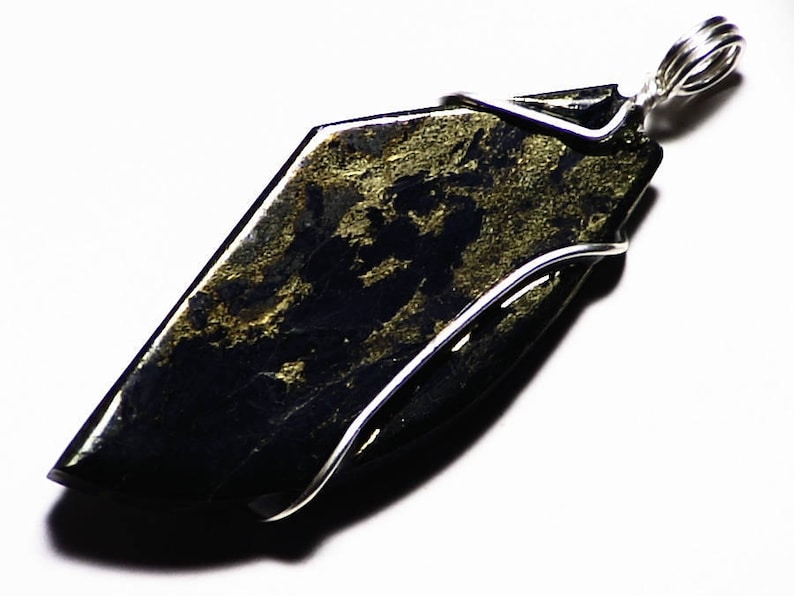 Apache Gold Pendant Apache Gold Pyrite in Matrix Necklace Etsy