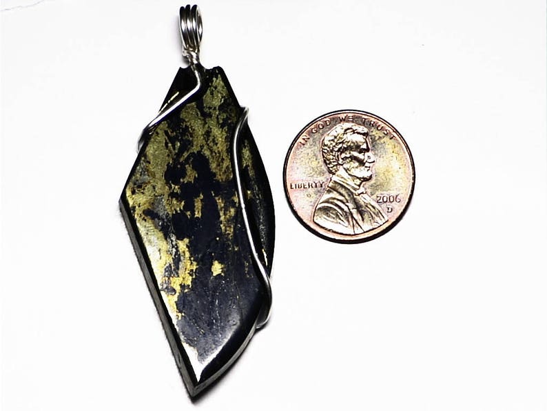 Apache Gold Pendant Apache Gold Pyrite in Matrix Necklace Etsy
