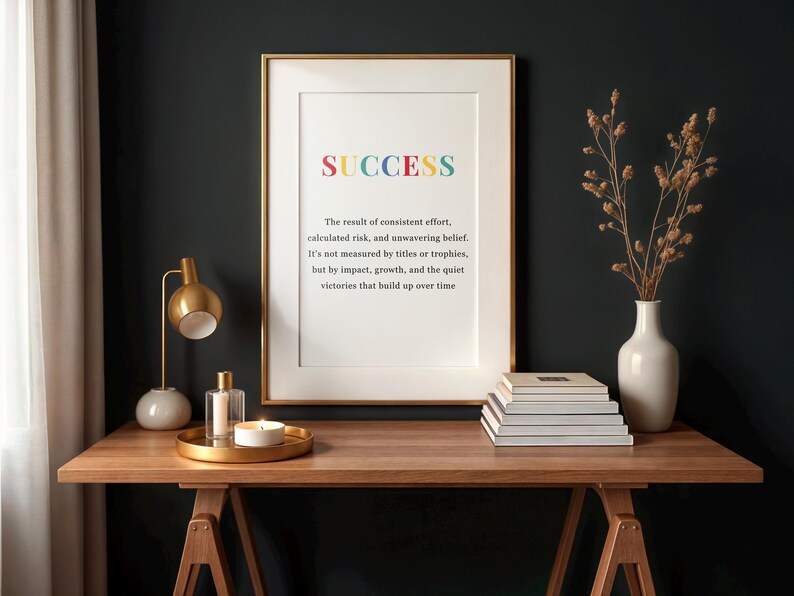 Success Poster.pdf Success Definition Wall Art | Office Motivational Print | Digital ...