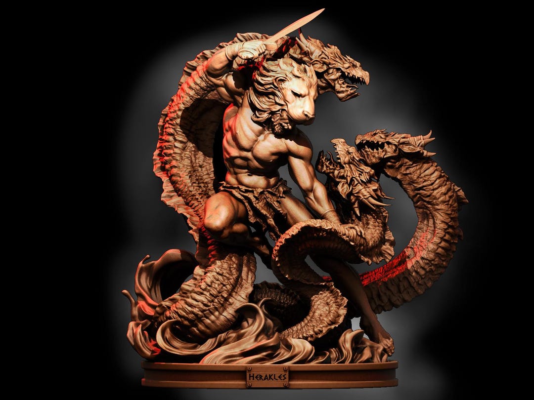 Hercules STL File | Greek Demigod Hero 3D Print Model | Resin Mythology ...