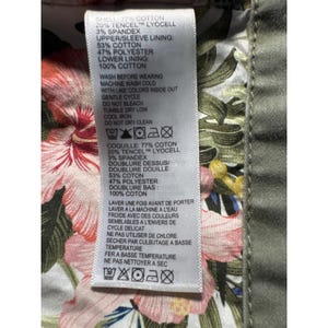 Tommy Bahama Utility Field Jacket Olive Green Mens XL Tropical Lining image 7