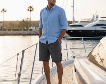 Unionbay Mens Rainier Cargo Shorts Charcoal Gray Stretch Utility Size 38 x 9