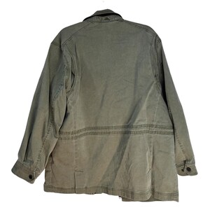 Tommy Bahama Utility Field Jacket Olive Green Mens XL Tropical Lining image 14