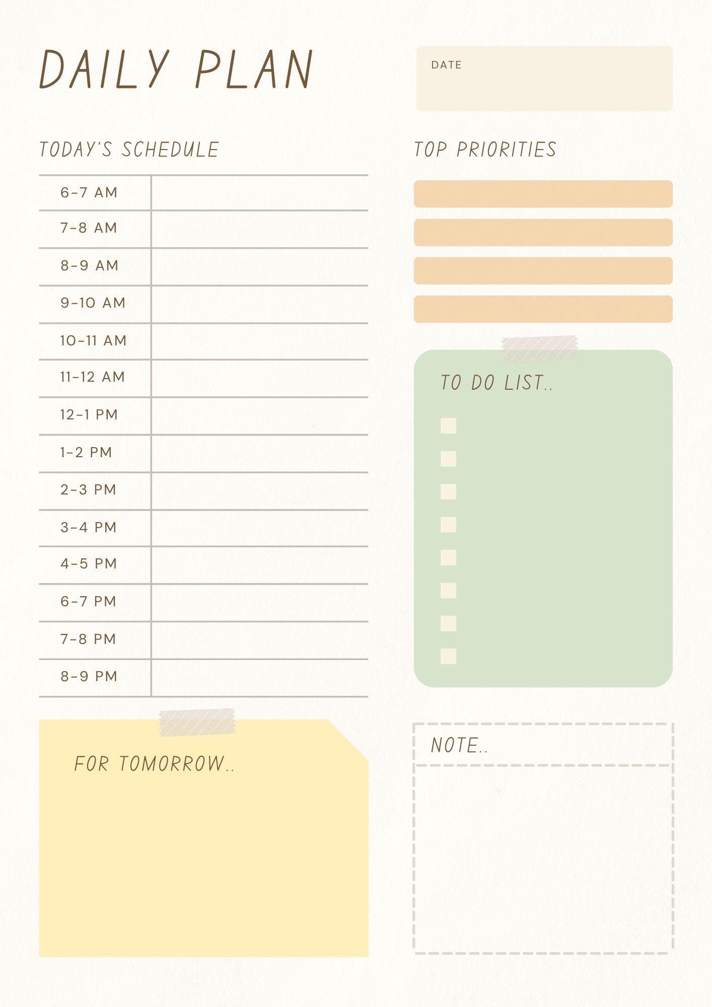 Daily Planner - Etsy UK