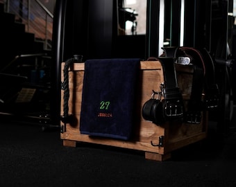 Toalla de gimnasio bordada personalizada para niñas: regalo deportivo personalizado, toalla de algodón para hacer ejercicio