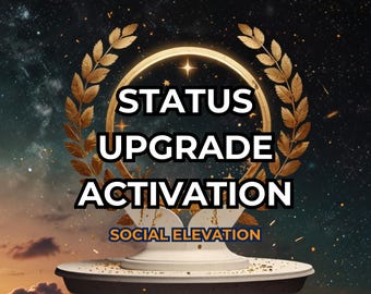 Status Upgrade Activation, Career Promotion, Social Recognition: Charged Digital Artwork + Personal Report