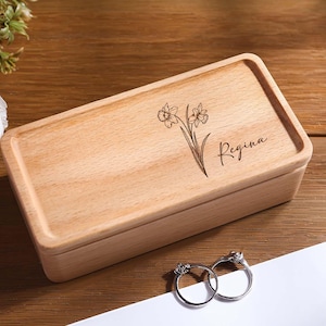 Jewelry Organizer-Personalized Travel Case for Women, Bridesmaid Gift,Wooden Jewelry Organizer,Personalized Wood Jewelry box，Jewelry Box