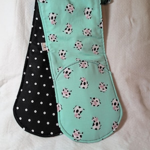 Double Oven Mitt hangover oven door or from loop potholder Heat resistance.