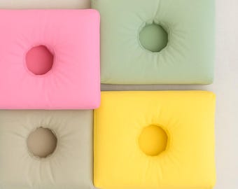 Piercing Pillow for Side Sleepers: Ear Hole Support, Washable Cover