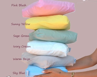 Mehrzweck-Pilates-Kissen: Waschbarer Baumwollbezug, weiche Schaumstofffüllung