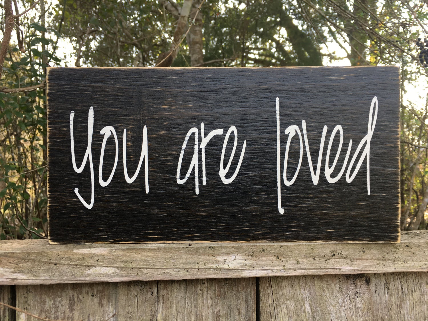 You are loved signs 12x6 custom signs children's signs Etsy