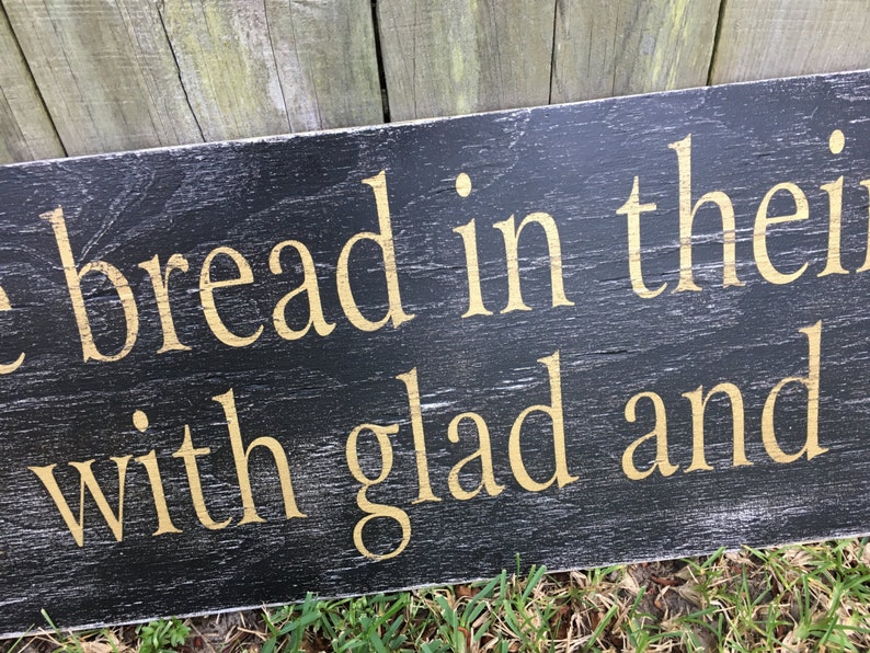 They broke bread together sign Fixer Upper Inspired Etsy