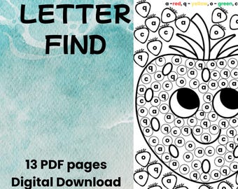 Color by Letter Lowercase Worksheets | Alphabet Recognition Activity | Preschool & Kindergarten Literacy Centers | ABC Coloring Printable