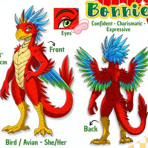Custom furry Reference Sheet: Fursona Ref Sheet, Furry Art Commission, Furry adopt, Anthro Reference sheet, OC Art, Fursuit Design