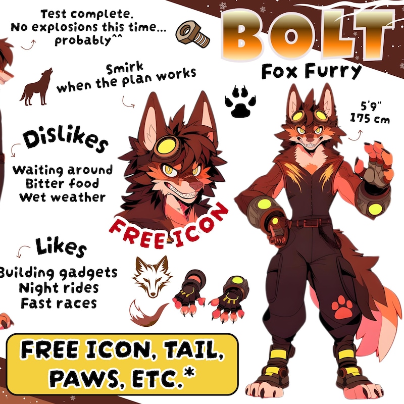 Furry Ref Sheet - Etsy