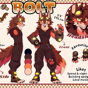 Scheda di riferimento furry, Scheda di riferimento fursona, Scheda di riferimento furry, Scheda di riferimento antropomorfa, Arte furry, Adozione furry, Arte OC, Design fursuit