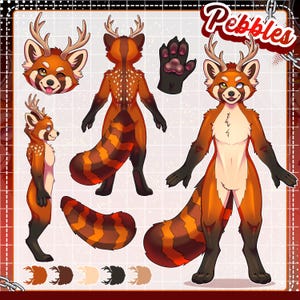 Furry Ref Sheet, Fursuit Design, Anthro Reference sheet, Fursona Commission, Furry Art Commission, Furry Art, OC Art, Furry Adopt
