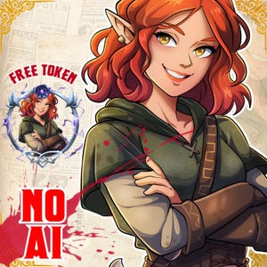 CUSTOM Dnd Character Art Illustration: Fantasy RPG Commission, dungeons and dragons, portrait avatar