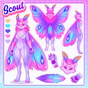Custom Furry Reference Sheet: Fursona Ref Sheet, Furry Art Commission, Fursona Commission, Anthro Reference sheet, Furry adopt