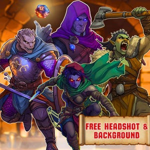 Custom Dnd party, Dnd Commission, CUSTOM DND Character, DnD Reference Sheet, Dnd Group, DnD Character Commission, DnD Campaign,DnD party Art