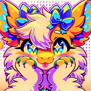 Niestandardowy Furry PFP, zlecenie na sztukę Furry, zdjęcie profilowe Fursony, ikona postaci Anthro