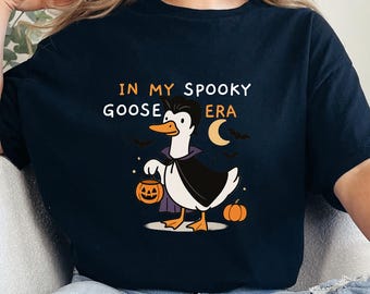 Spooky Goose Halloween T-shirt - Funny Unisex Fall Tee