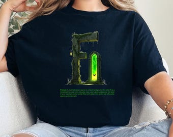Halloween FDT Shirt – Hidden Symbol Gothic Portal Tee | Fuck Donald Design Protest Art Design